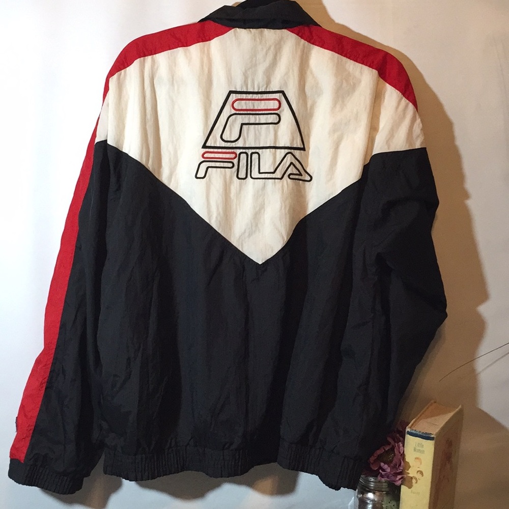 Vintage Fila windbreaker jacket Large